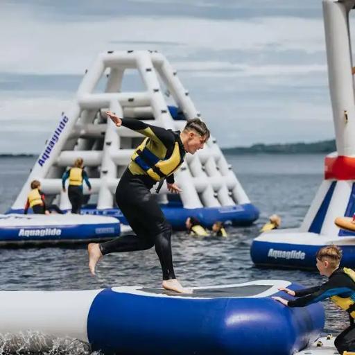 Tackle the Floating Obstacle Course