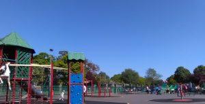 Brand-new play equipment ('Pringle Park')