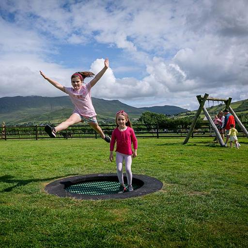 Playground and zip-line