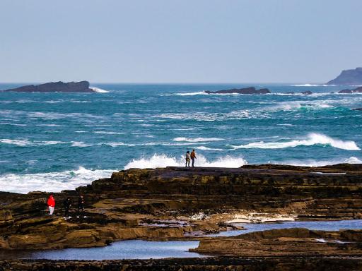 Swimming in the natural pools