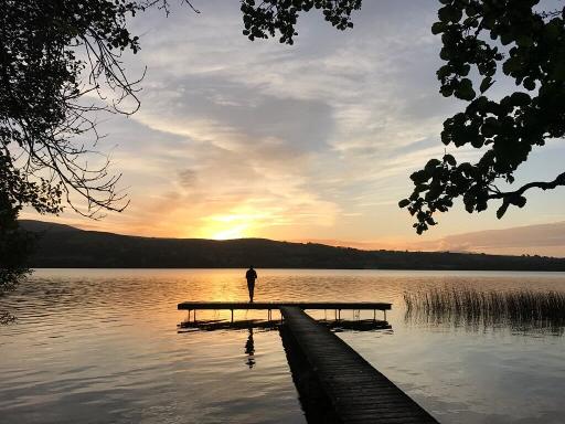Picnic with a lake view