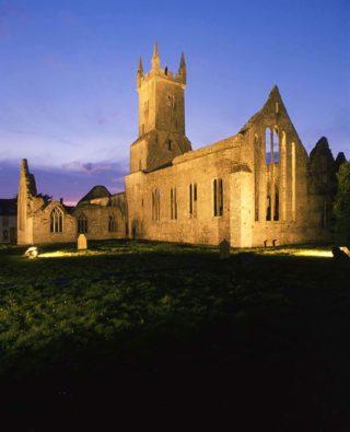 Wander the cloister and graveyard