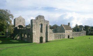 Take in the ruins from outside