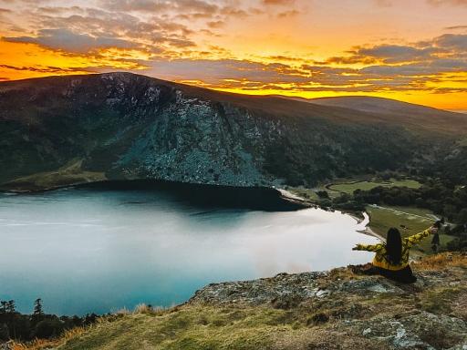 JB Malone Memorial & the Lough Tay View
