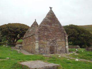 The 12th-century Romanesque church