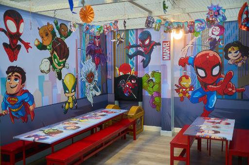 Themed party rooms
